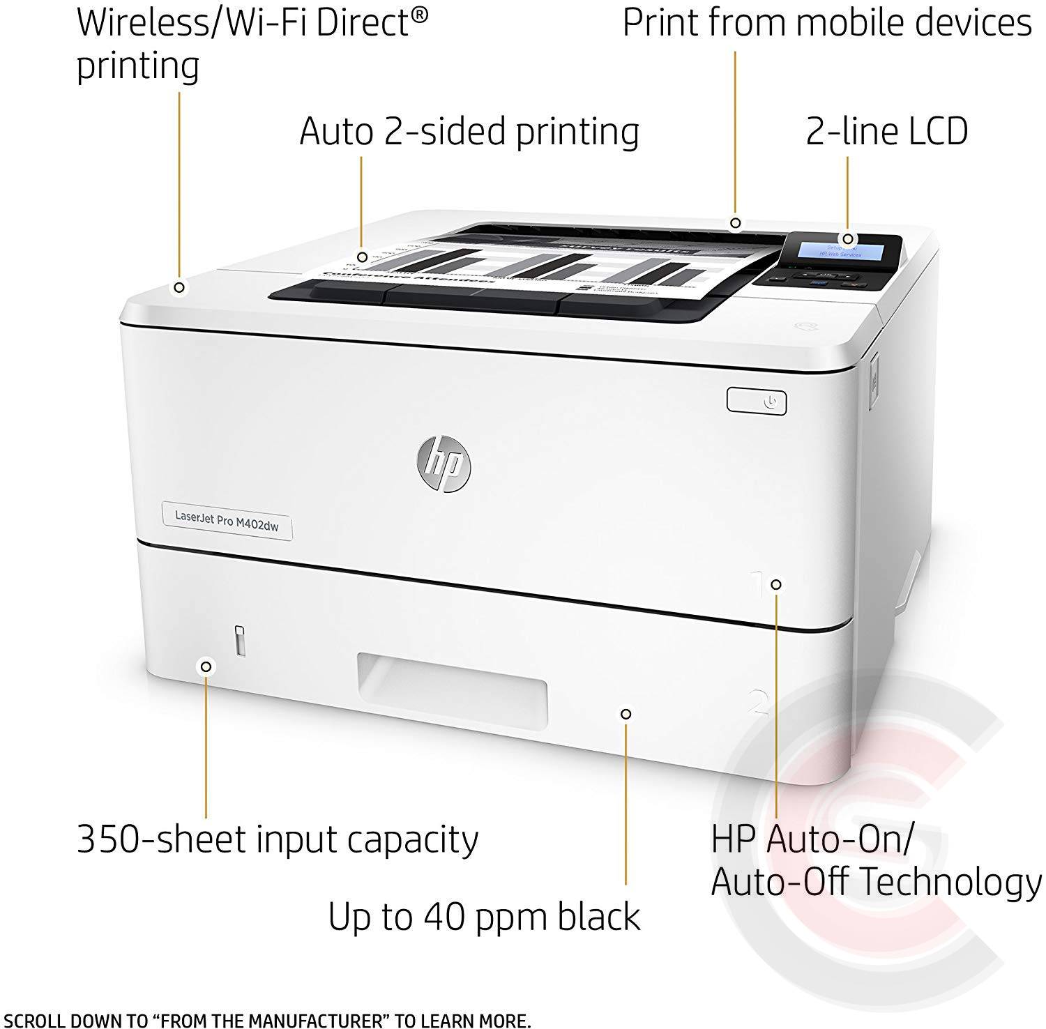 قیمت و خرید پرینتر لیزری اچ پی مدل LaserJet Pro M402dn